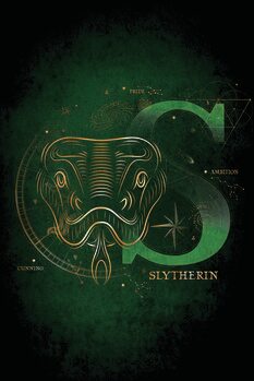 Quadro em tela Harry Potter - Slytherin Initial