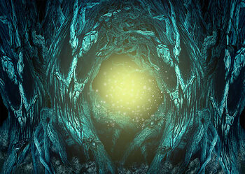 Quadro em tela Haunted Forest
