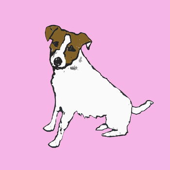 Quadro em tela Jack russell