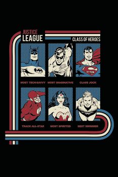 Quadro em tela Justice League - Class of Heroes