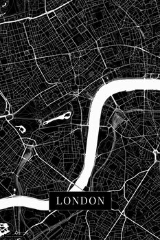 Quadro em tela London black
