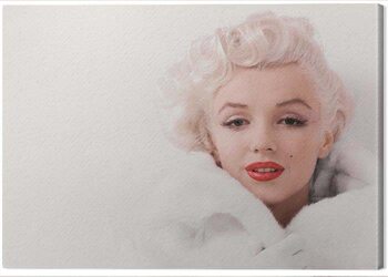 Quadro em tela Marilyn Monroe - White