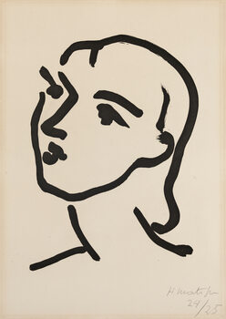 Quadro em tela Nadia au cheveux lisse, 1948