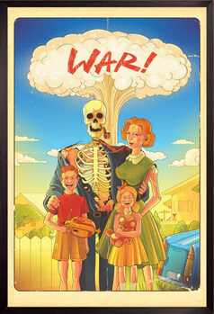 Quadro em tela Nuclear war poster