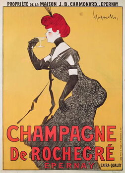 Quadro em tela Poster advertising Champagne de Rochegre