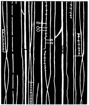 Quadro em tela Random Line Pattern