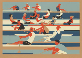 Quadro em tela Rowers