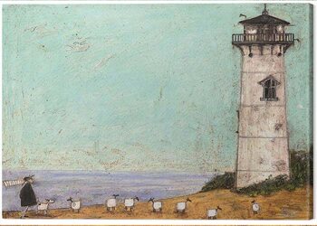 Quadro em tela Sam Toft - Seven Sisters and a Lighthouse
