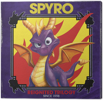Quadro em tela Spyro - Retro Style