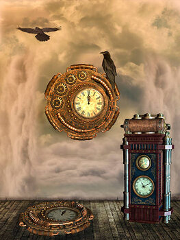 Quadro em tela steampunk style