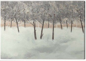 Quadro em tela Stuart Roy - Silver Trees on White