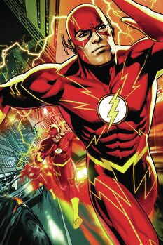 Quadro em tela The Flash - Multiple Run