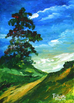Quadro em tela The old oak, 2015