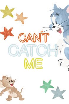 Quadro em tela Tom e Jerry - Cant catch me