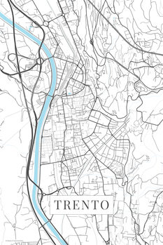 Quadro em tela Trento white