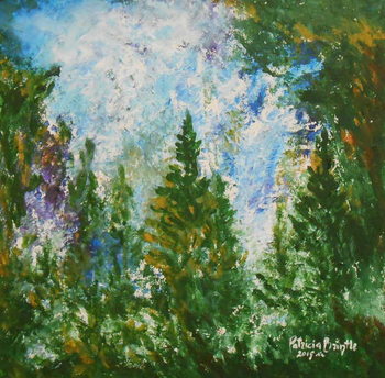Quadro em tela Winter afternoon, 2015
