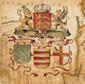 Art Print Terra Nova IV - s červenou linkou 27 x 27 cm