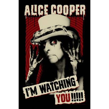 Textile poster Alice Cooper - I‘m watching you