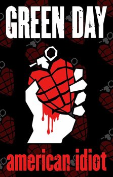 Textile poster Green Day - American Idior