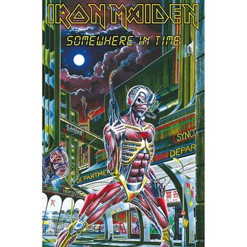 Textile poster Iron Maiden - Somewhere in Time