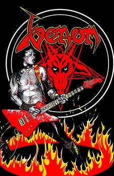 Textile Poster Venom - Cronos In Flames