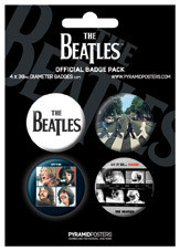 Σετ κονκάρδες THE BEATLES - Black