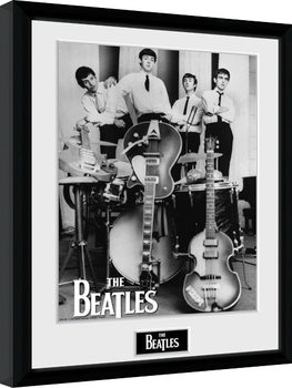 Framed poster The Beatles - Instruments