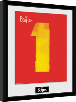 Framed poster The Beatles - No1 Red