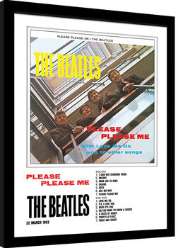 Рамкиран плакат The Beatles - Please Please Me
