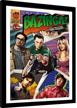 Uokvireni poster The Big Bang Theory - Bazinga