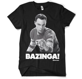 Тениска The Big Bang Theory - Sheldon says BAZINGA!