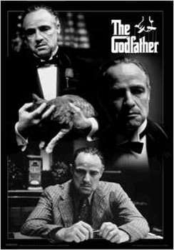 The Godfather - montage - плакат (poster)
