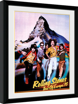 Framed poster The Rolling Stones - On Tour 76