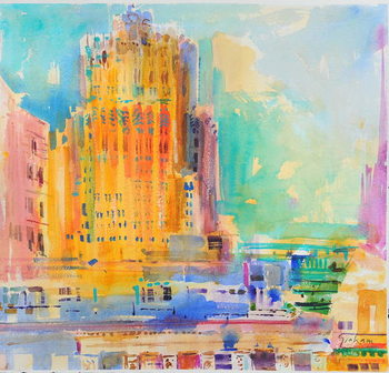 Принти на полотні The Shell Building, San Francisco