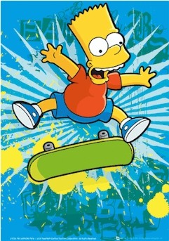 THE SIMPSONS - in your face - плакат (poster)
