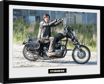 Framed poster THE WALKING DEAD - Daryl Bike