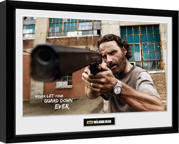 Framed Poster The Walking Dead - Rick Gun