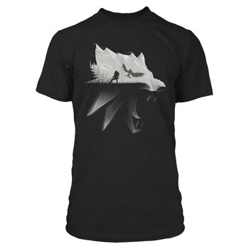 T-shirt The Witcher 3: Wild Hunt - Wolf Silhouette