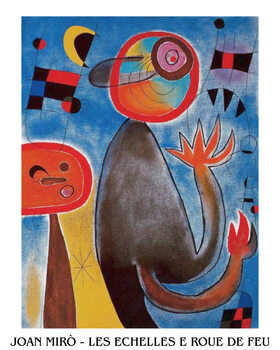 Umjetnički tisak Ladders Cross the Blue Sky in a Wheel of Fire