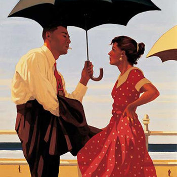 Umetniški tisk Jack Vettriano - Bad Boy, Good Girl