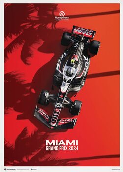 Umetniški tisk MoneyGram Haas F1 Team - Miami Grand Prix - 2024