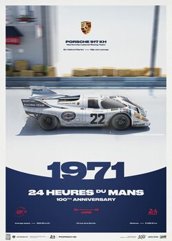 Umetniški tisk Porsche 917 KH - 24h Le Mans - 100th Anniversary - 1971