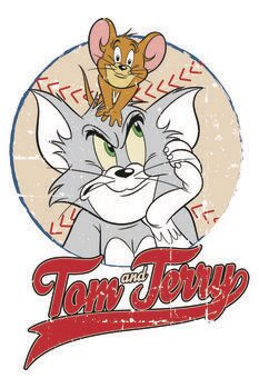 Принти на полотні Tom & Jerry - Baseball
