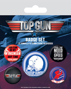Σετ κονκάρδες Top Gun - Iconic