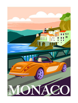 Αυτοκόλλητο Travel Destination Vector Poster