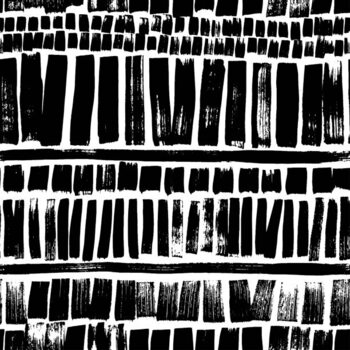Αυτοκόλλητο Tribal geometric pattern with stripes, brush