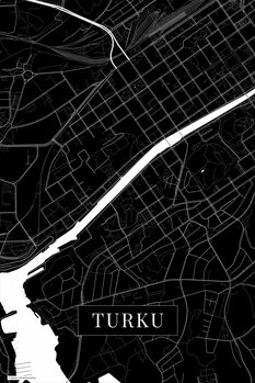 Принти на полотні Turku black