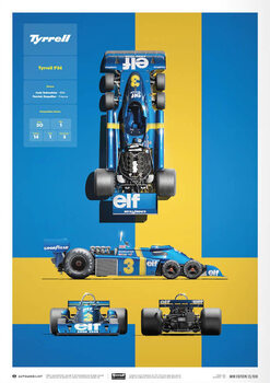 Художествен печат Tyrrell - P34 - Blueprint - 1976