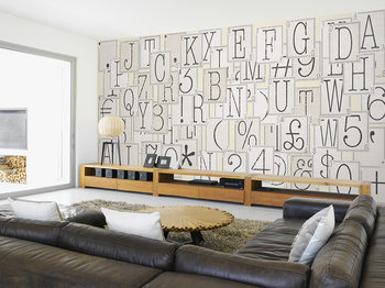 Valokuvatapetti Letters