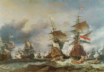 Valokuvatapetti The Battle of Texel, 29 June 1694